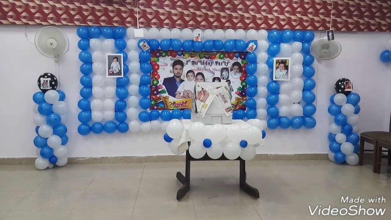 Astitiva's 1st Birthday Party. 27/1/18 Decorated By Rudra Balloon Decoration Event Management