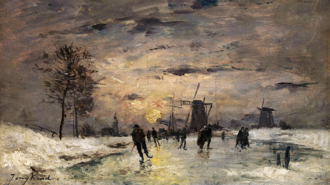 Gallery Paintings with Classical Music- Imitator of Johan Barthold Jongkind HD