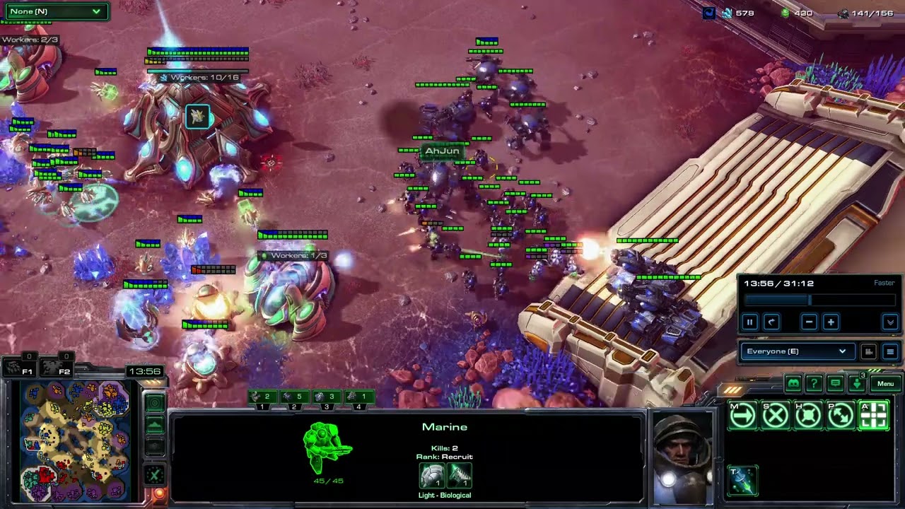Brood War Team vs Starcraft 2 Team AI