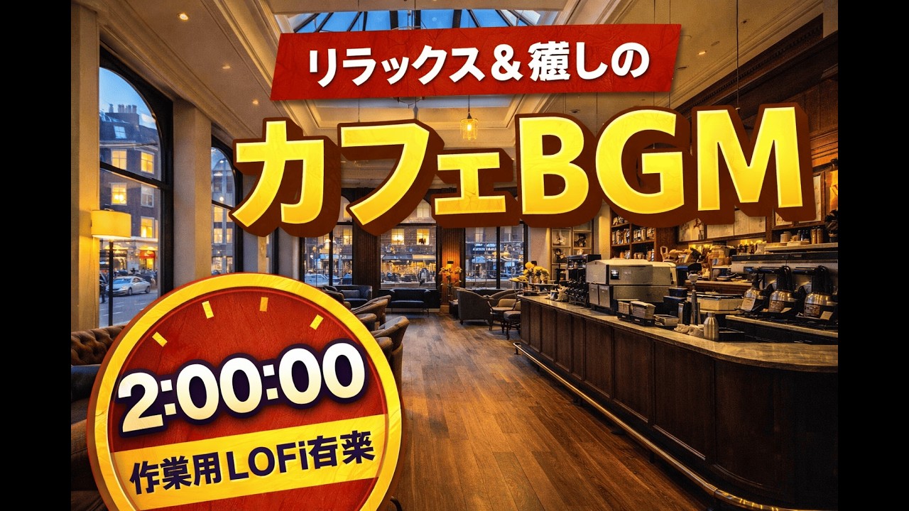 朝カフェBGM｜仕事前の静かな時間｜2時間 作業用・集中