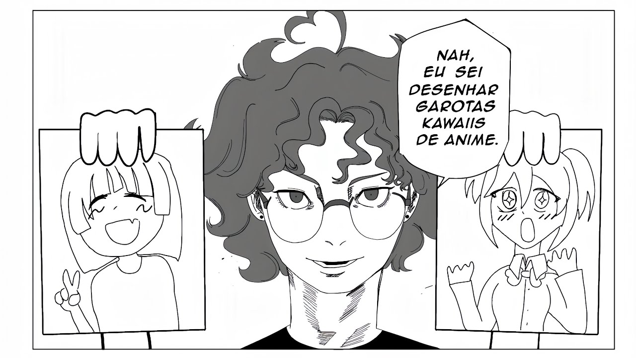 TENTANDO DESENHAR UMA PAGINA DE MANGÁ!!!