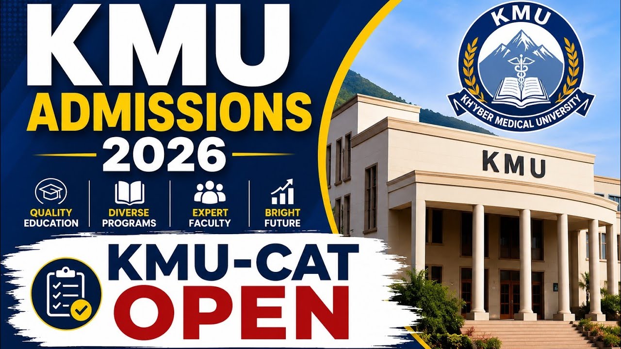 KMU Admissions 2026 | KMU-CAT Online Registration Open Fall 2026 | DR AWAIS ACADEMY