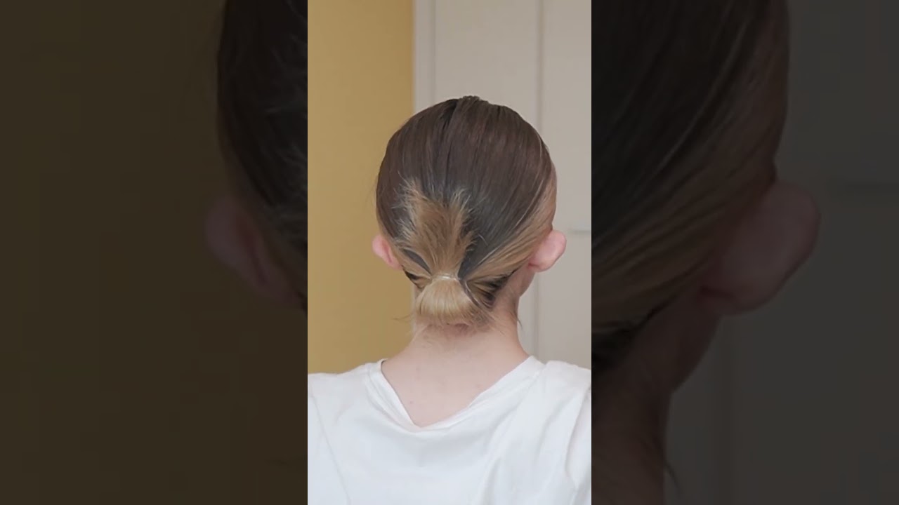 お団子の毛先の隠し方はこれで完璧！ゴム２本で出来る簡単お団子ヘアアレンジ 