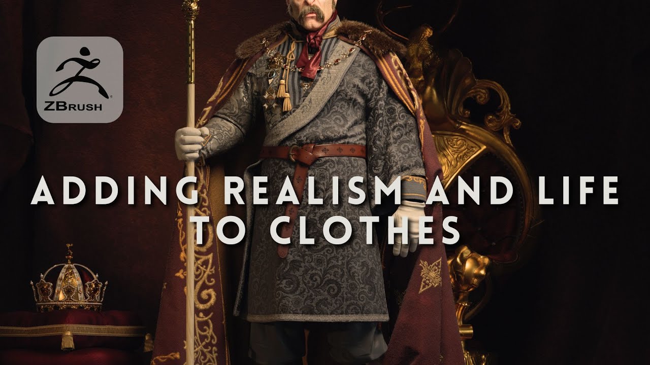 Cloth and Leather Detailing in ZBrush - Orc Emperor (part 4)