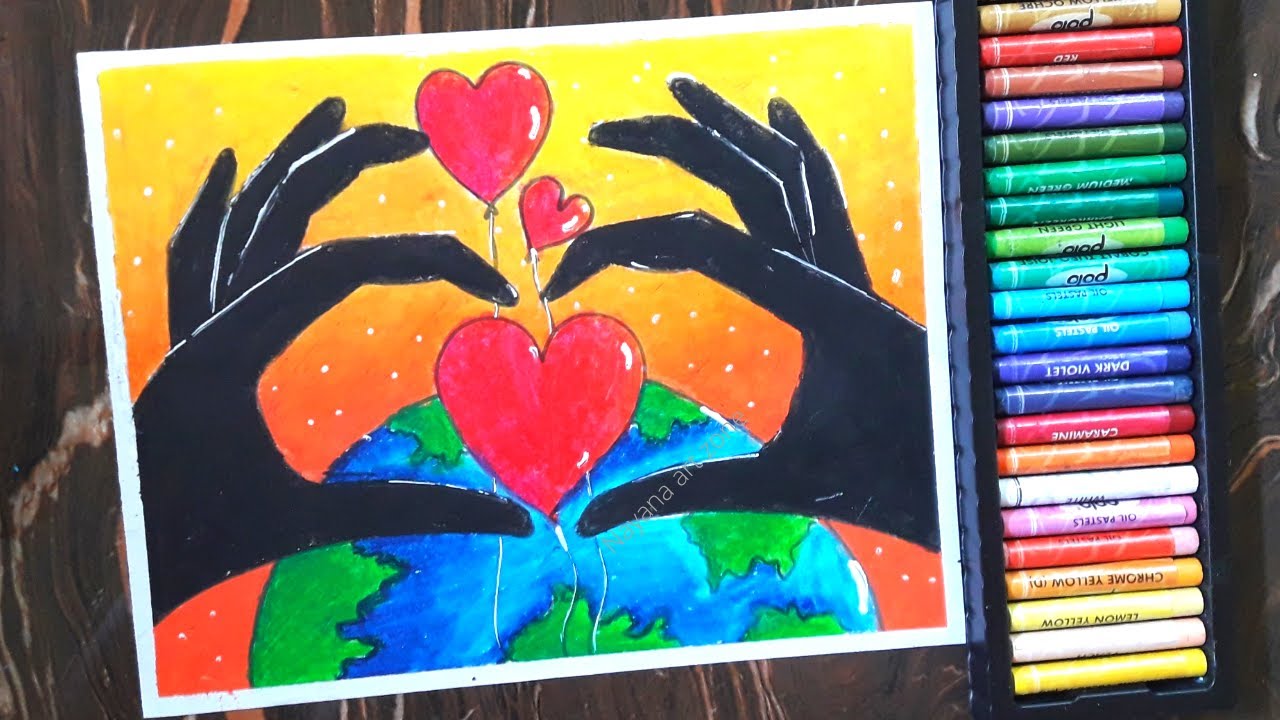 World kindness Day easy drawing//world kindness day poster drawing//Happy world kindness day drawing