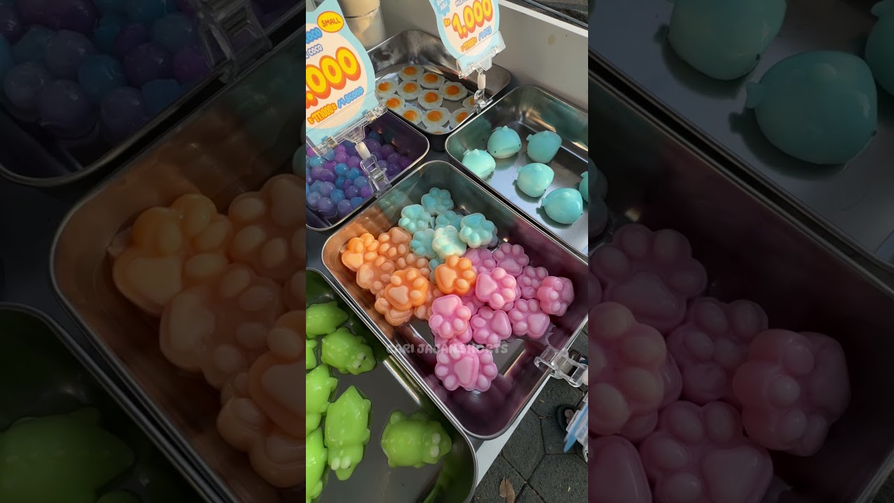 UNIK BANGET KETEMU JAJANAN JELLY MACAM MACAM KARAKTER !! #carijajanshorts #streetfood #minuman