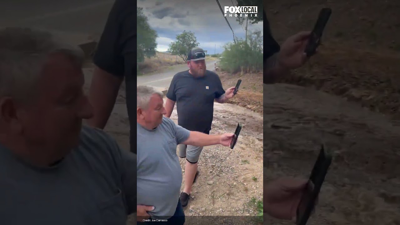 Agua Fria River floods in Arizona during monsoon storm | FOX 10 Phoenix
