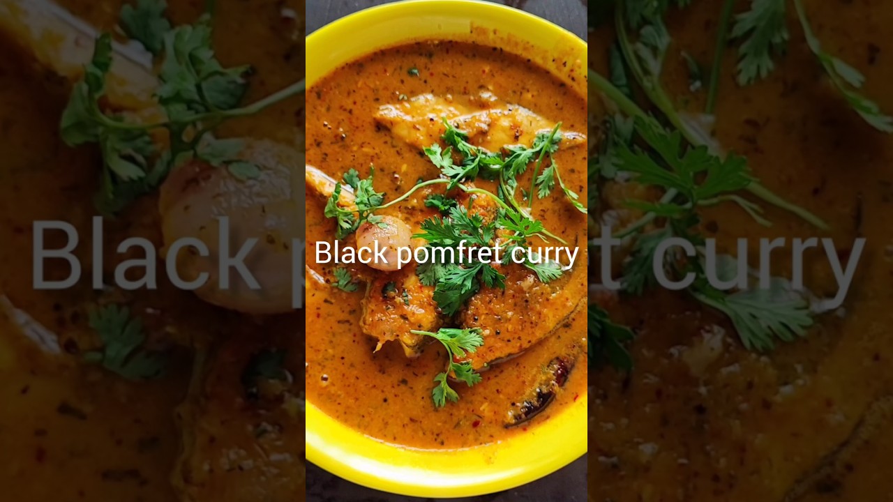 Black pomfret curry.delicous homemade,Indian ,Kerala type recipe 