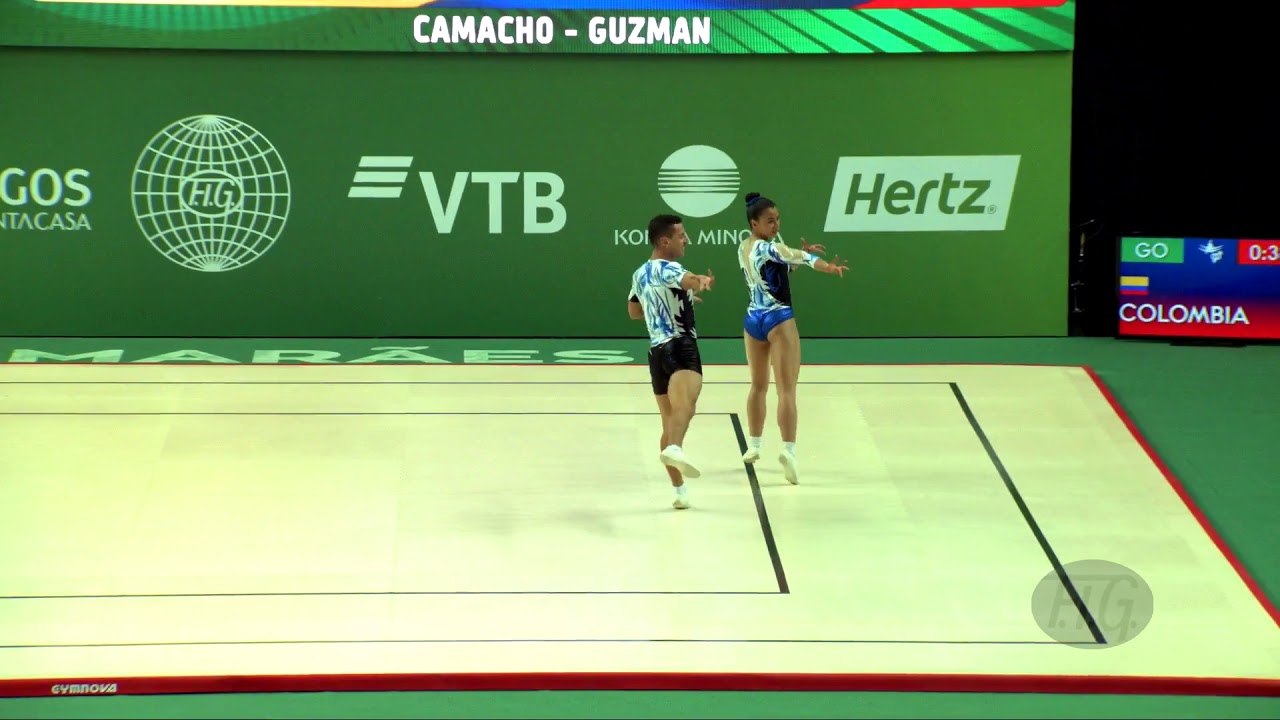 Colombia (COL) - 2018 Aerobic Worlds, Guimaraes (POR) - Mixed Pair Qualifications