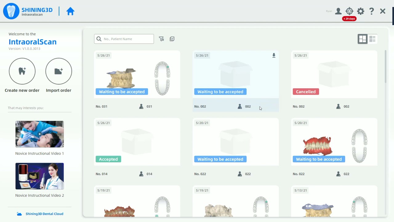Shining3d AoralScan Cloud. How to Set Default Data Format and How to Transfer Data Format?