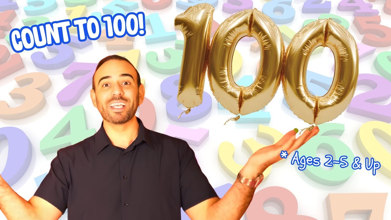 Count To 100 With Teacher Brent! Learn To Count From 11-20 & Then Count All The Way To 100!