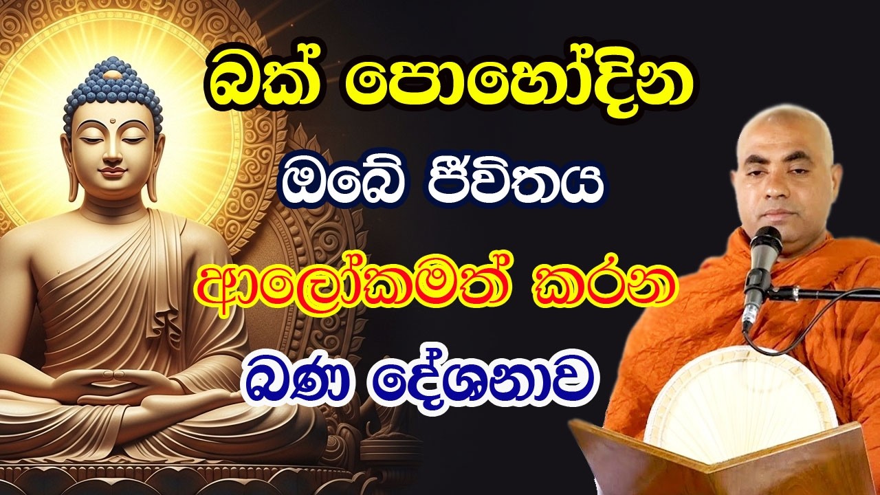 බක් පොහෝදා ජීවිතයම ආලෝකමත් කරන විශේෂ ධර්ම දේශනාව | koralayagama saranathissa thero | bana | bak poya