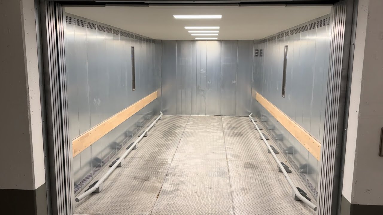 Brand new 2022 Hübschmann Aufzüge Elevator at residential building, Stuttgart-Frauenkopf