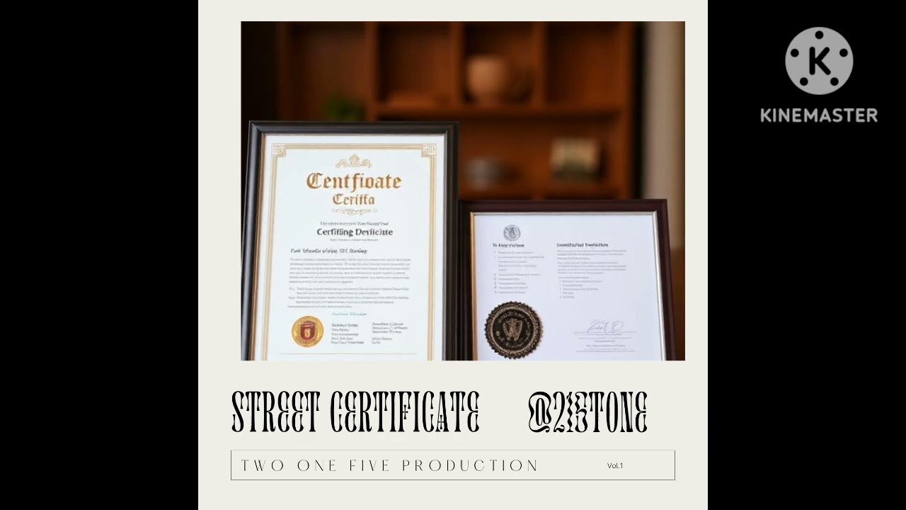 Street Certificate 