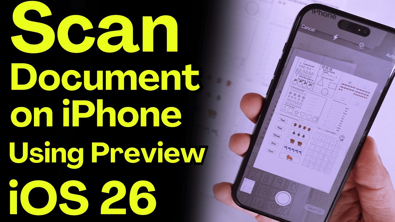 How to Scan Documents on iPhone/iPad Using Preview App in iOS 26
