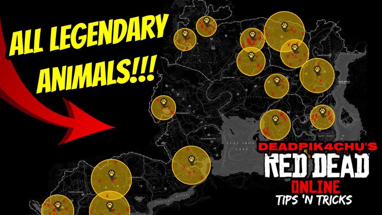 Legendary Animal Map Guide (How to Hunt Sun Gator) | deadPik4chU's Red Dead Online Tips and Tricks