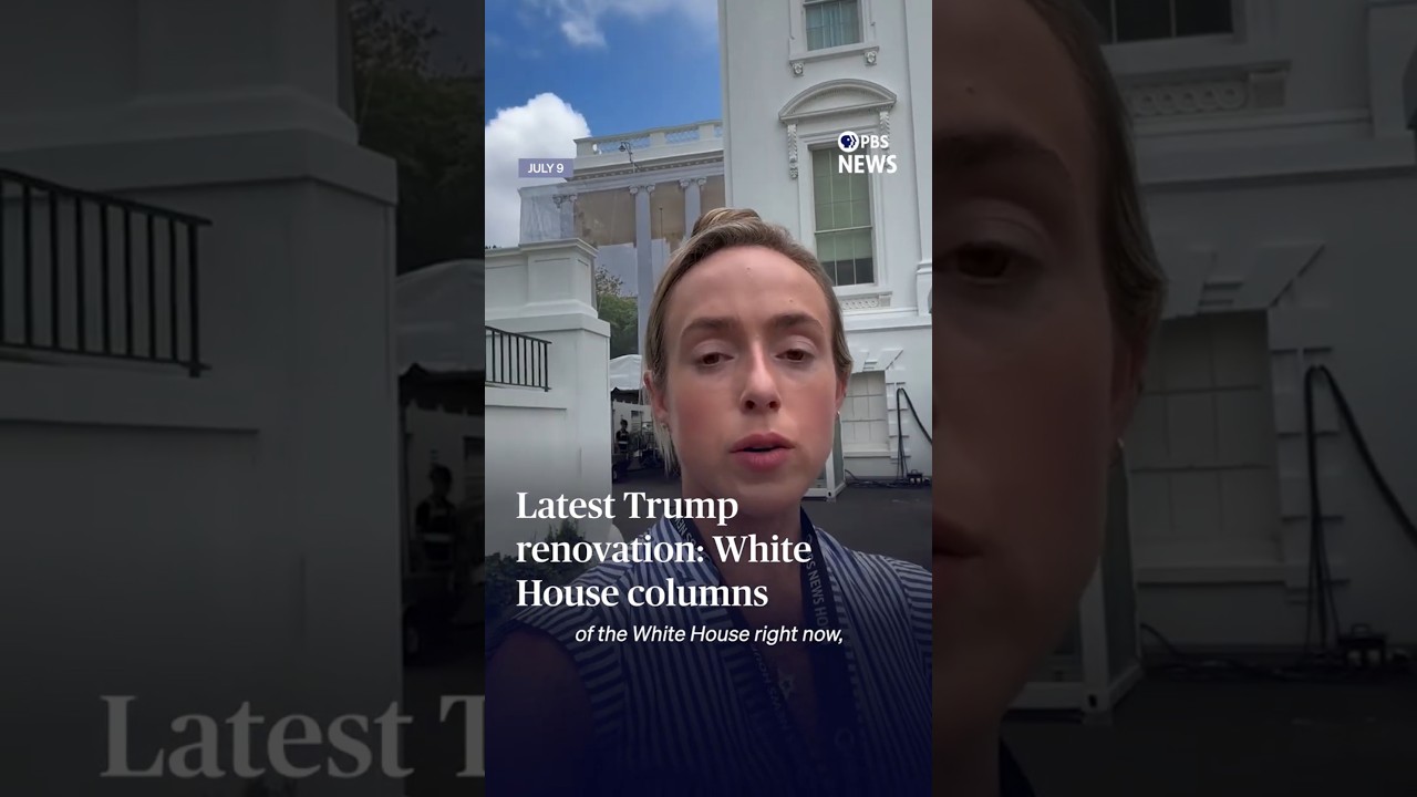 Latest Trump renovation: White House columns