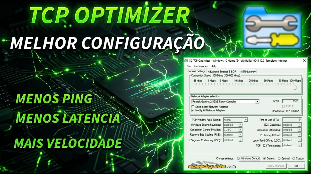 Adeus LAG! Como Otimizar sua Internet com TCP Optimizer