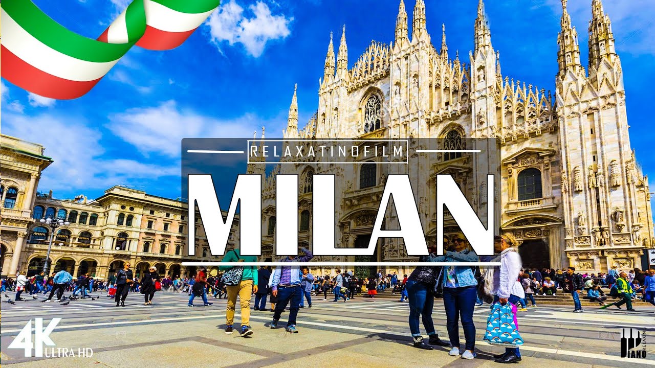 Beautiful Milan 4K &bull; Relaxing Italian Music, Instrumental Romantic &bull; Video 4K UltraHD