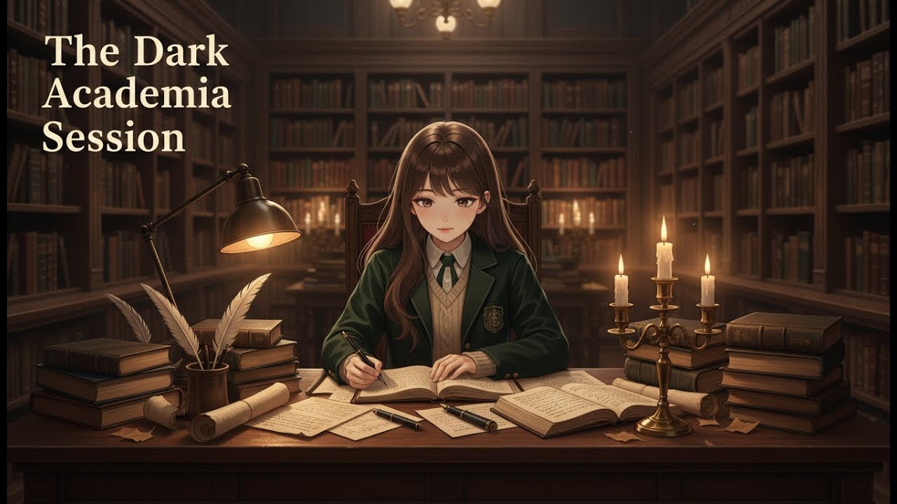 Dark Academia Study Session 📜 Intense Focus Lofi