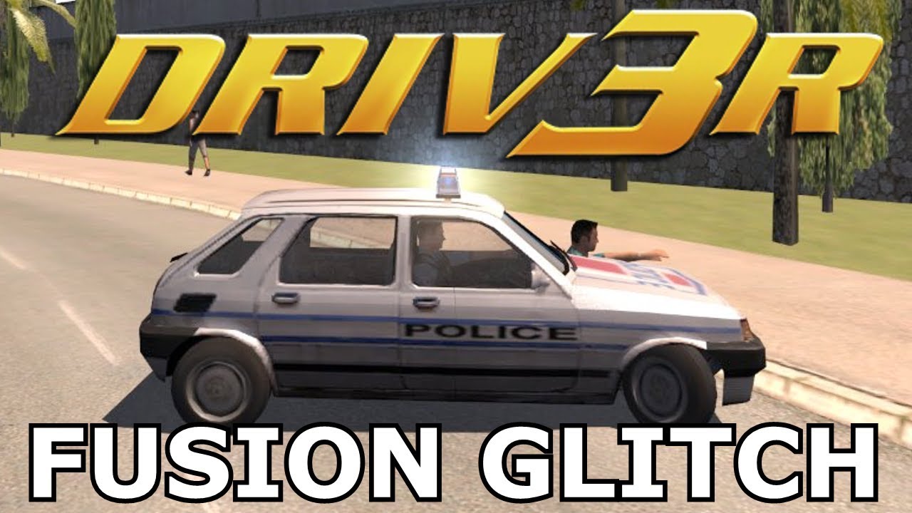 DRIV3R Glitch - Merging with a AI cop car !