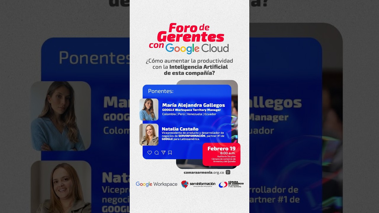FORO DE  GERENTES CON GOOGLE CLOUD