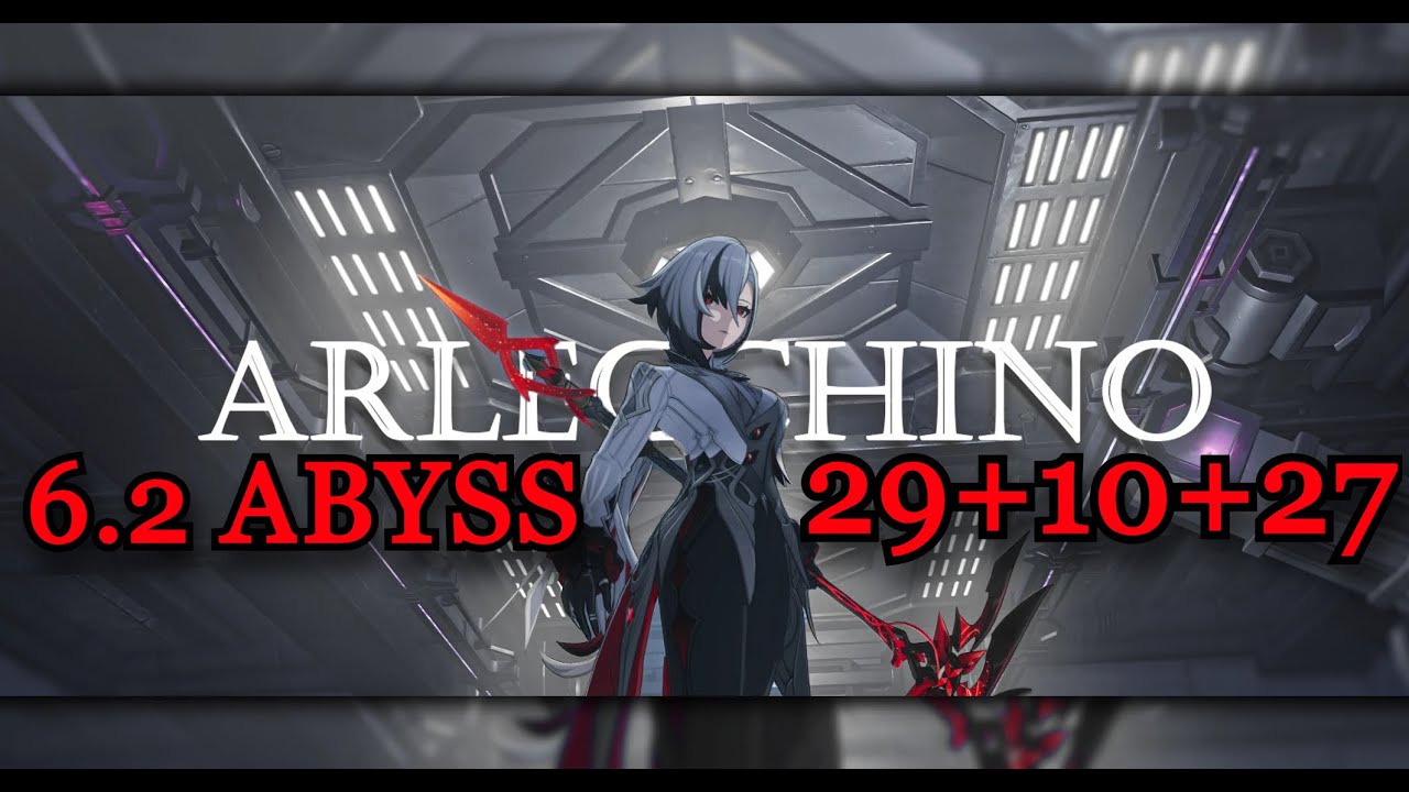 [6.2 Abyss] Arlecchino 66s Top Half Continuous Speedrun | Luna 3