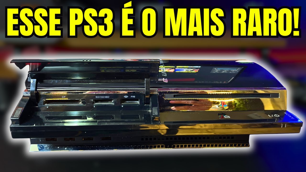 😱 EU COMPREI o PS3 FAT Mais Raro! Retrôcompatível de 4 USB — Valeu a Pena