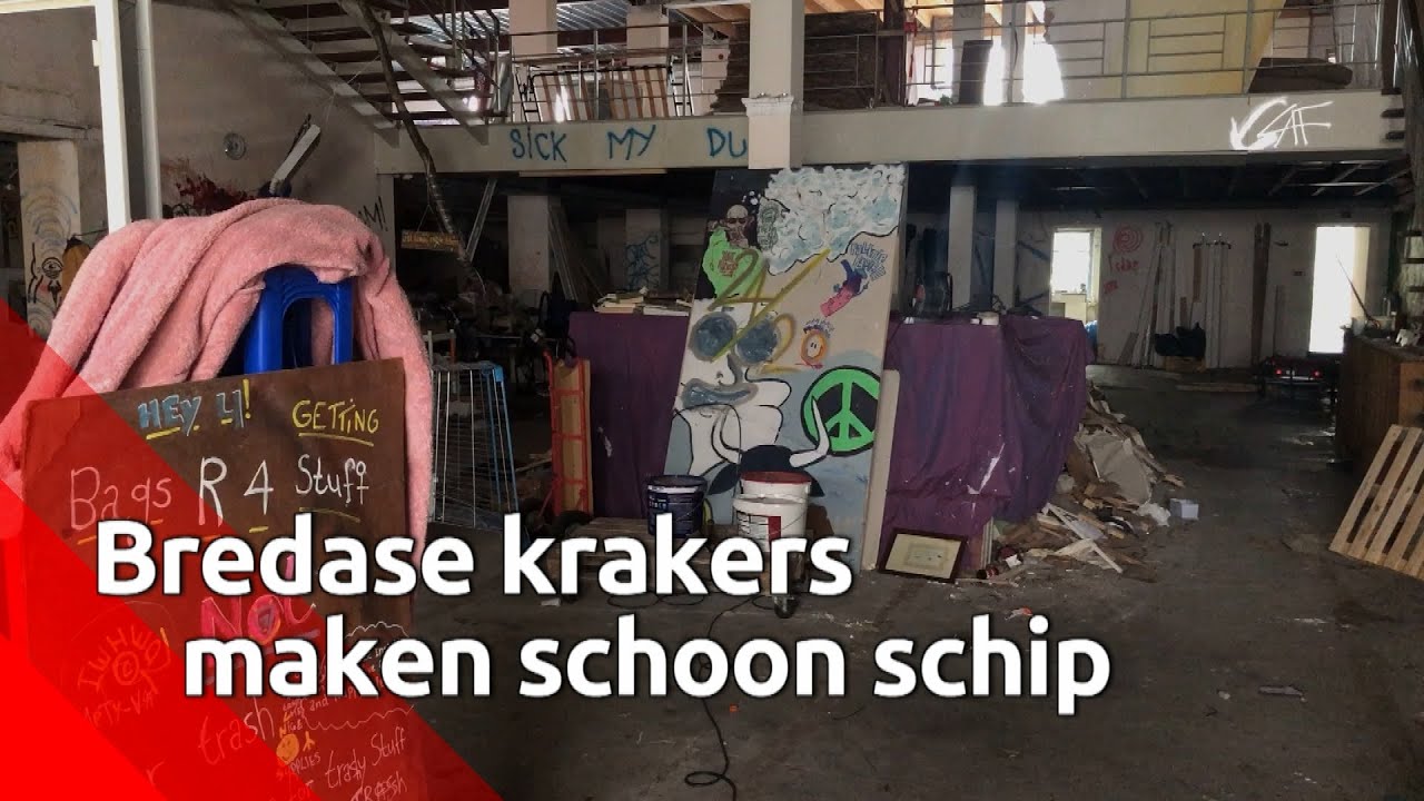 De krakers in de Bredase Catharinastraat hebben zelf maatregelen genomen om de overlast rondom hu...