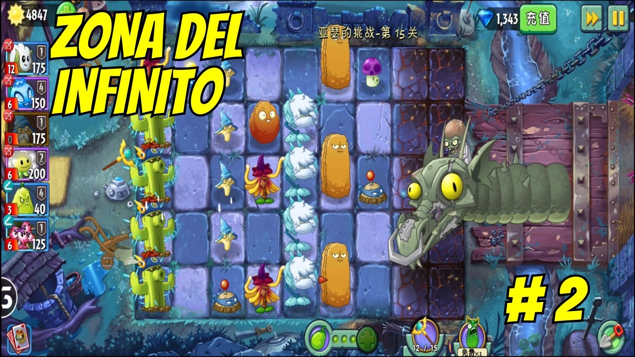 Zona del Infinito PvZ2 Chino Parte 2: El Zombot Dragón Oscuro me derrota