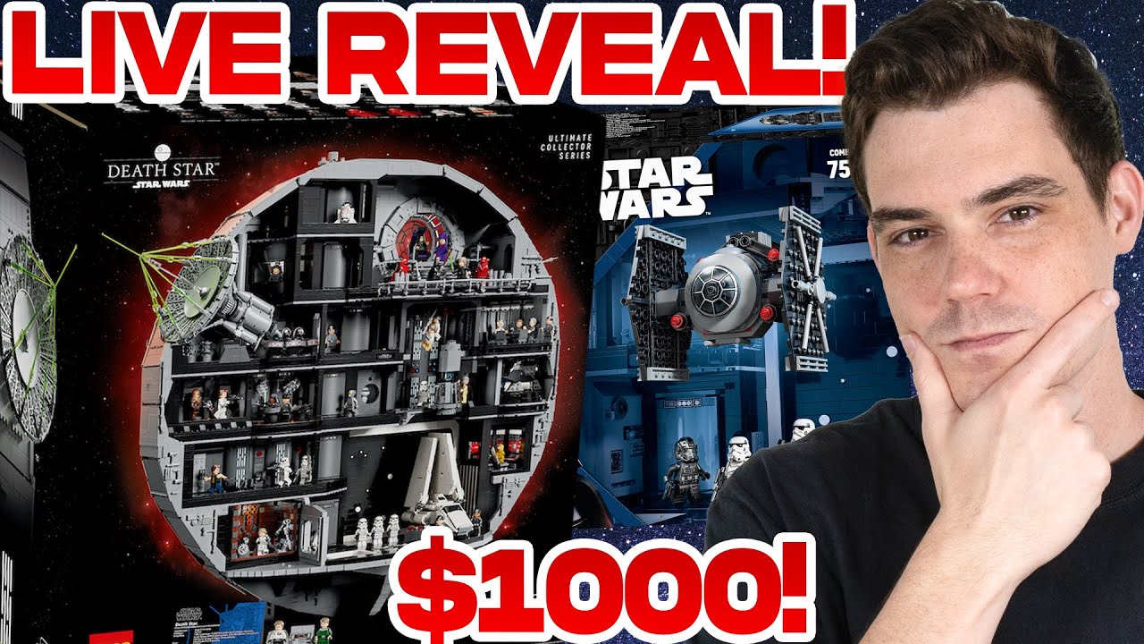 🔴 $1000 LEGO DEATH STAR REVEAL LIVESTREAM! (MandR Reaction!)