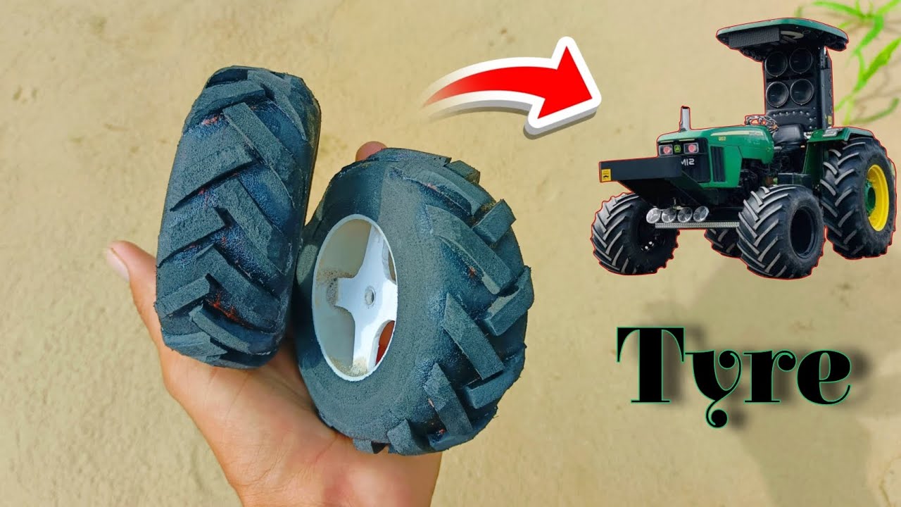 How to make rc tractor tyre with fom ||