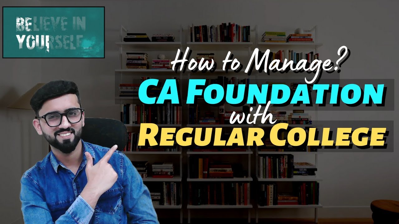 Important Techniques/Methods to Manage CA Foundation with College | CA Hardik Manchanda