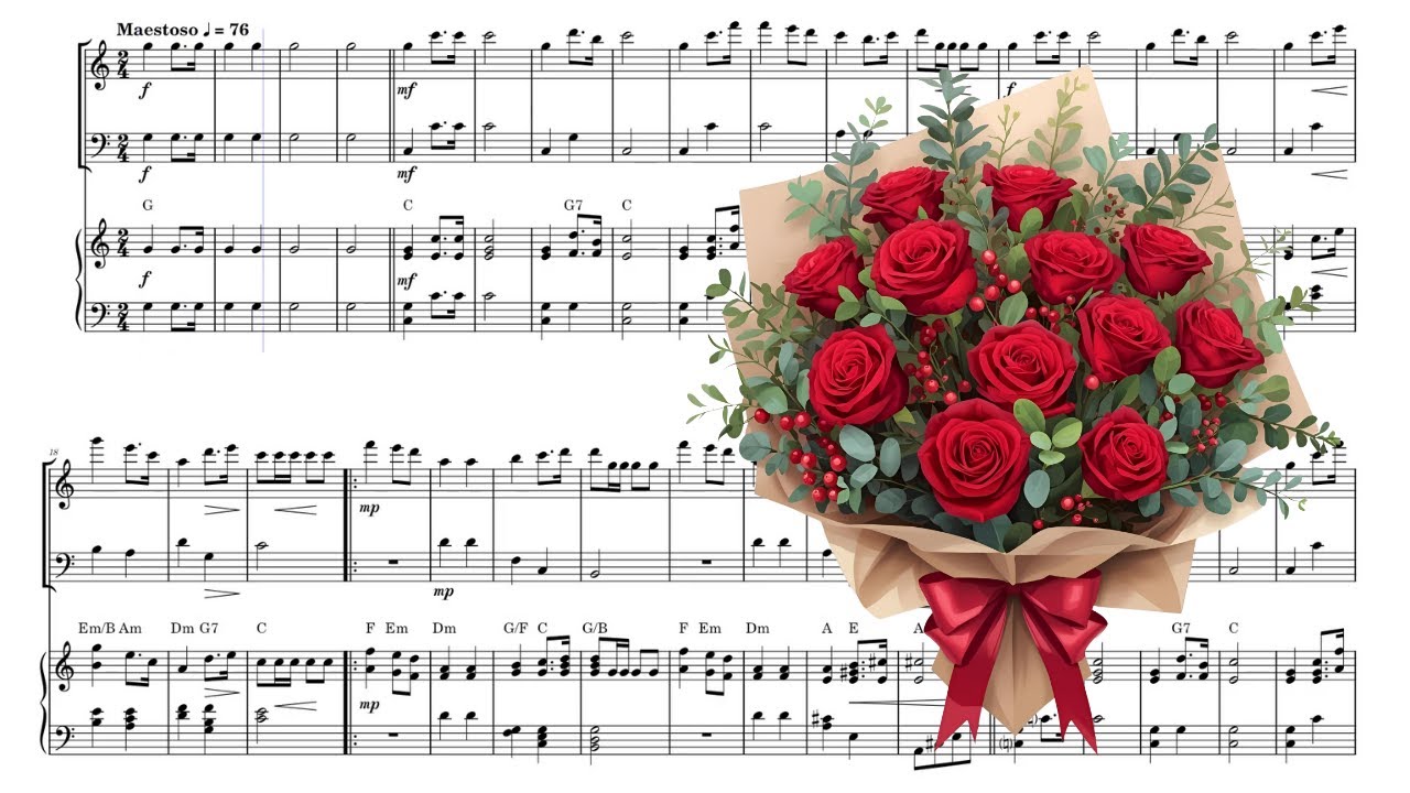 Flute Trio Sheet Music (Flute & Cello Duet with Piano) | Wedding March (Bridal Chorus) by Wagner