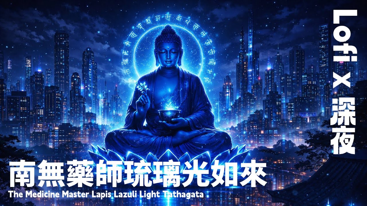 深夜減壓｜藥師佛療癒 LoFi 音樂 放鬆身心・釋放壓力・安定情緒