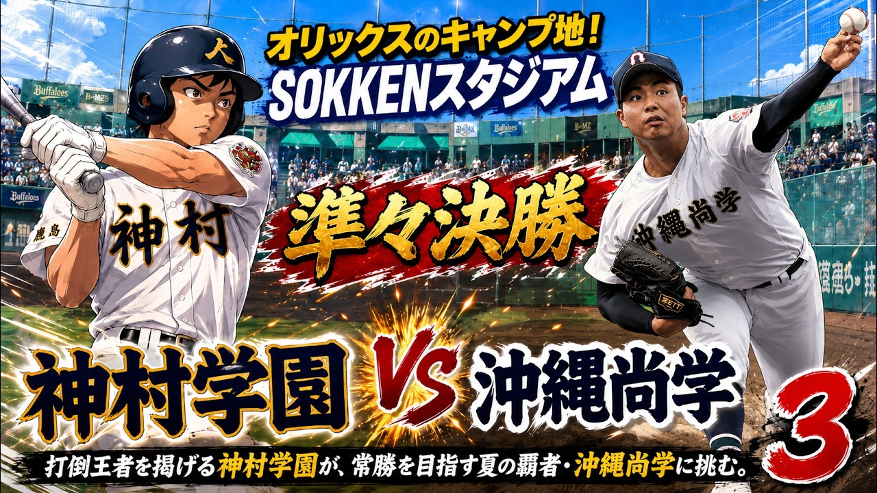 神村学園 vs 沖縄尚学 ③ 【準々決勝】夏のリベンジ！神村学園か、夏の覇者「常勝」の沖縄尚学か 2025年10月28日【4K】 第157回九州地区高校野球秋季大会宮崎