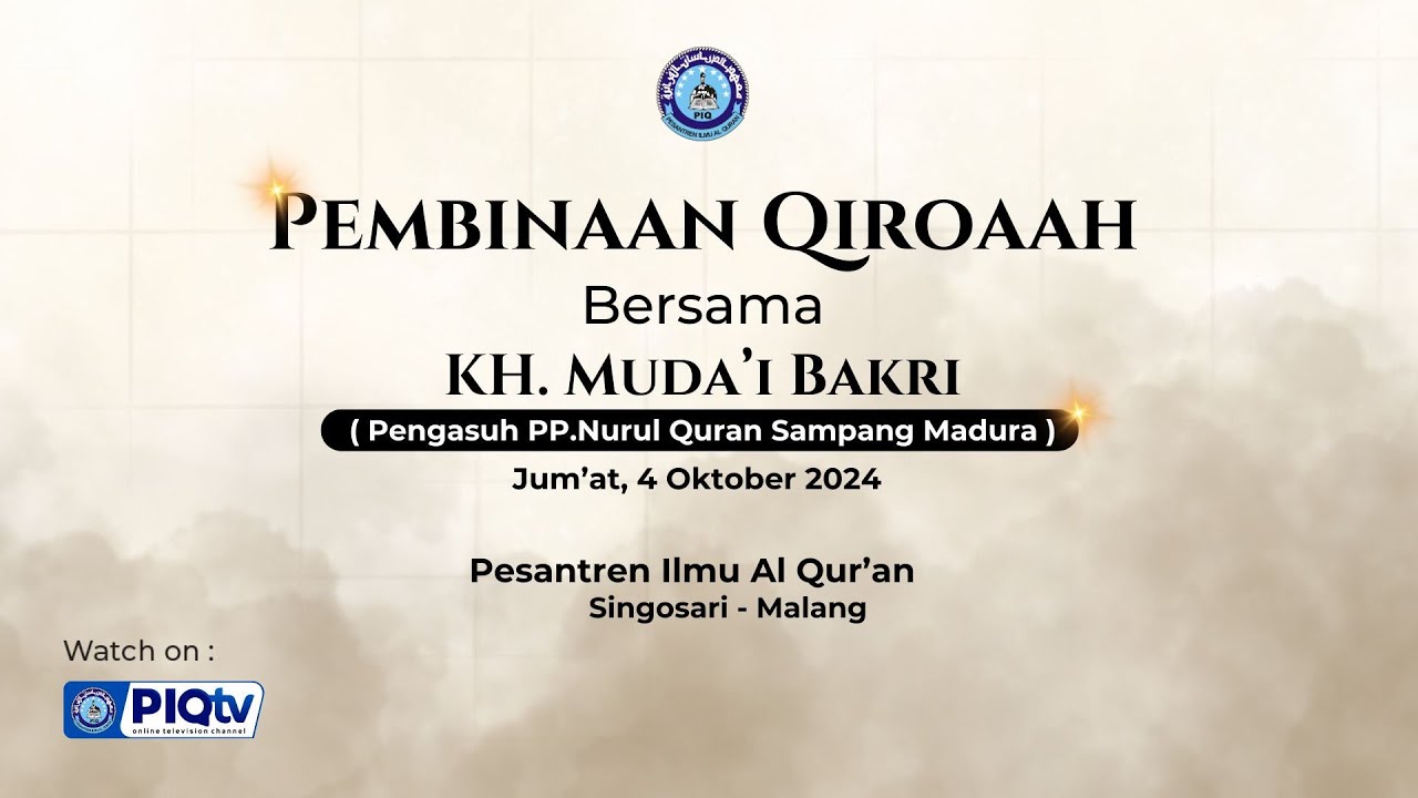 Pembinaan Qiroah bersama KH. Muda'i Bakri