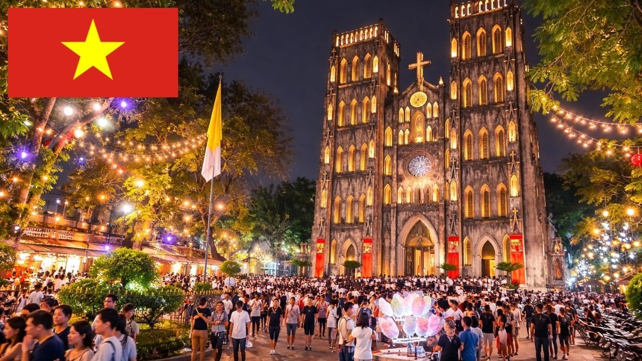 Real Vietnam 🇻🇳 | Hanoi Cathedral & Local Life Experience
