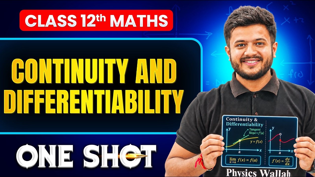 Continuity And Differentiability Class 12 One Shot 🔥 | Complete Maths Chapter 5 | By Deepak Sir