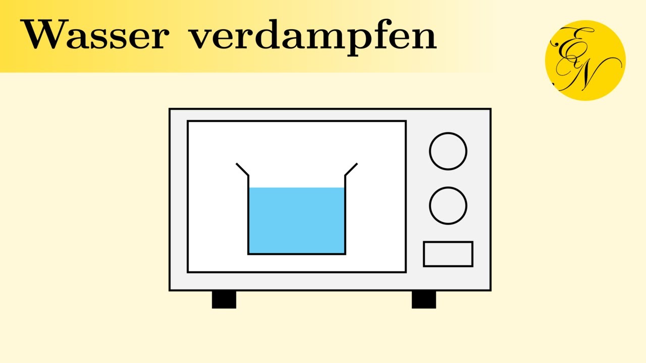 Wasser mit einer Mikrowelle verdampfen
