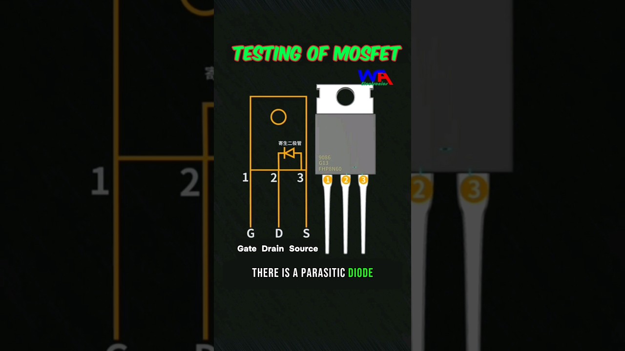 Testing of MOSFET Explained with 3D Animation #mosfet #3danimation #3delectronics