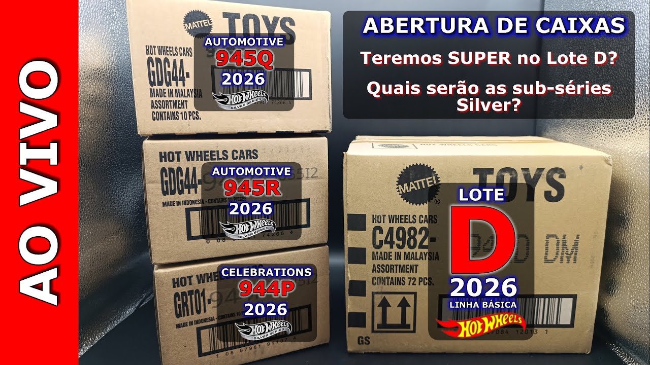 Unboxing Lote D linha básica e 03 caixas da linha Silver (GDG44 e GRT01)