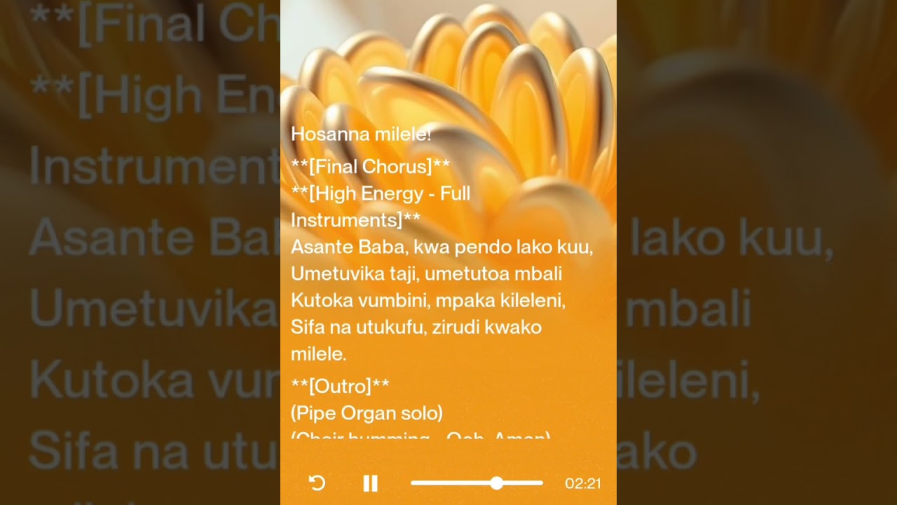 Asante Kwa Baraka(Official Lyrics Audio)