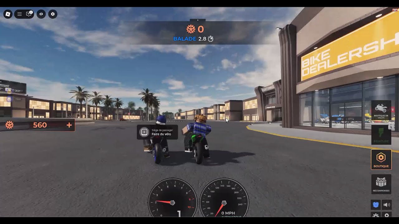 On teste différente moto sur Chaos de Moto sur Roblox(avec Melinda)