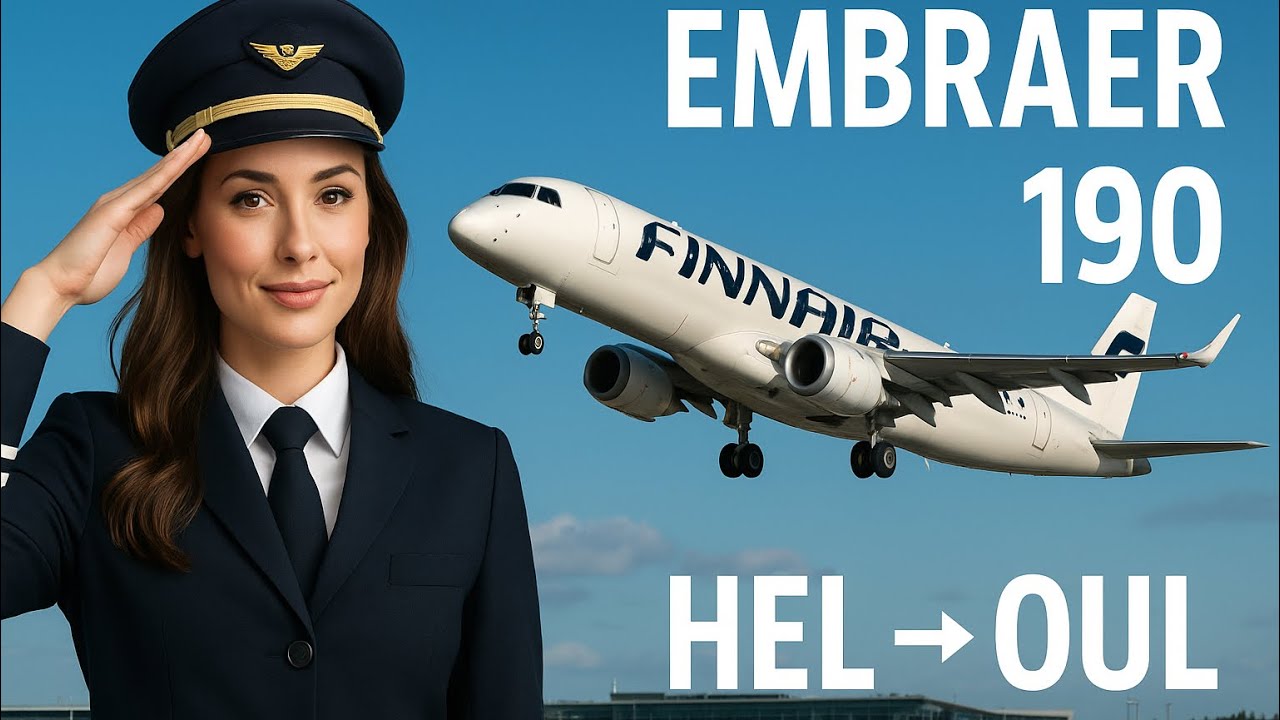 Flight from Helsinki to Oulu 🇫🇮 HEL - OUL 🇫🇮 (Finland) Embraer 190 (Nordic Reg for Finnair) ✈️