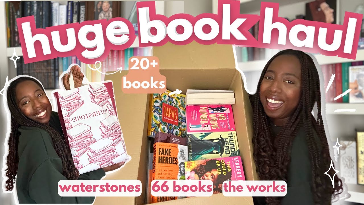 HUGE Book Haul!! 20+ books 📦📖✨ | 66 books, watersones + the works