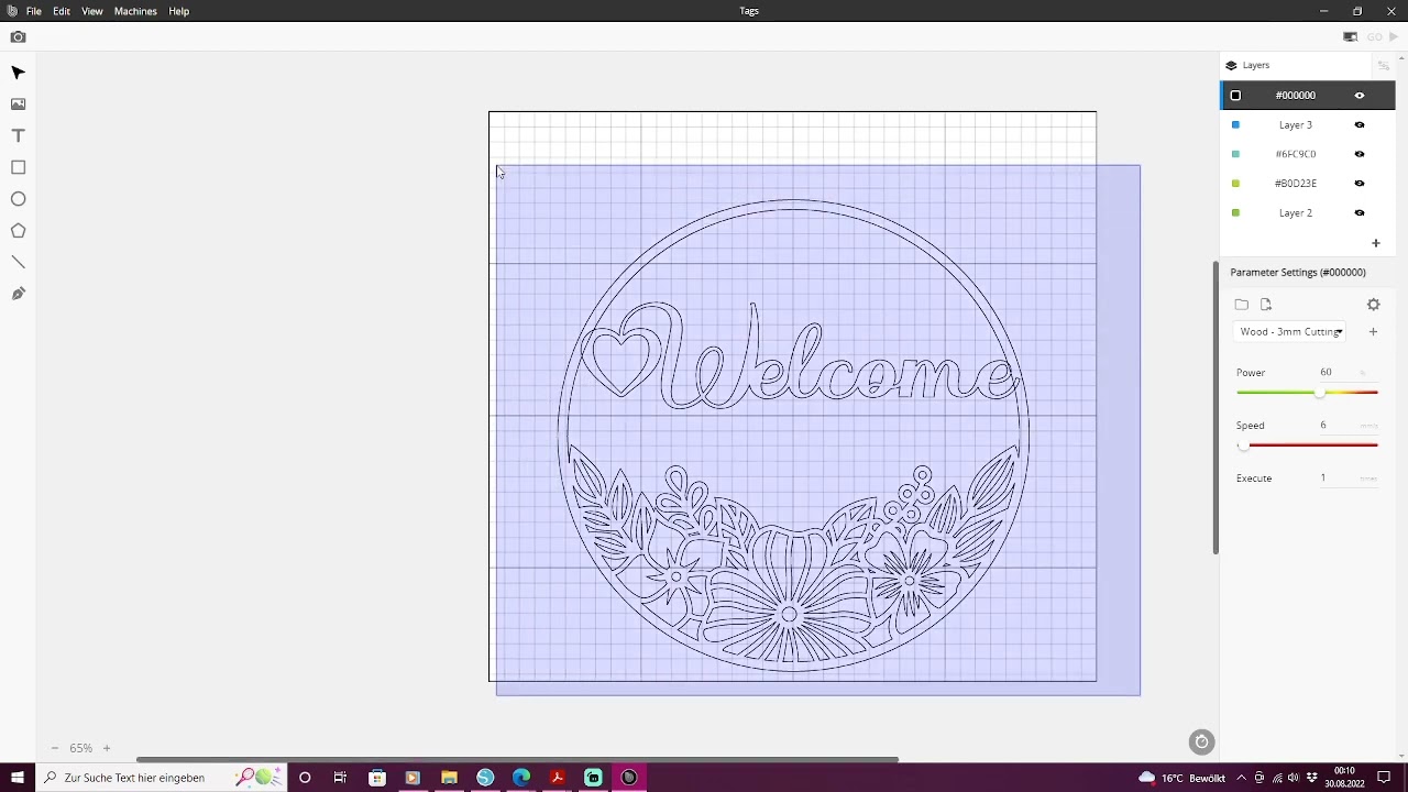 Doorsign / caketopper with beam studio