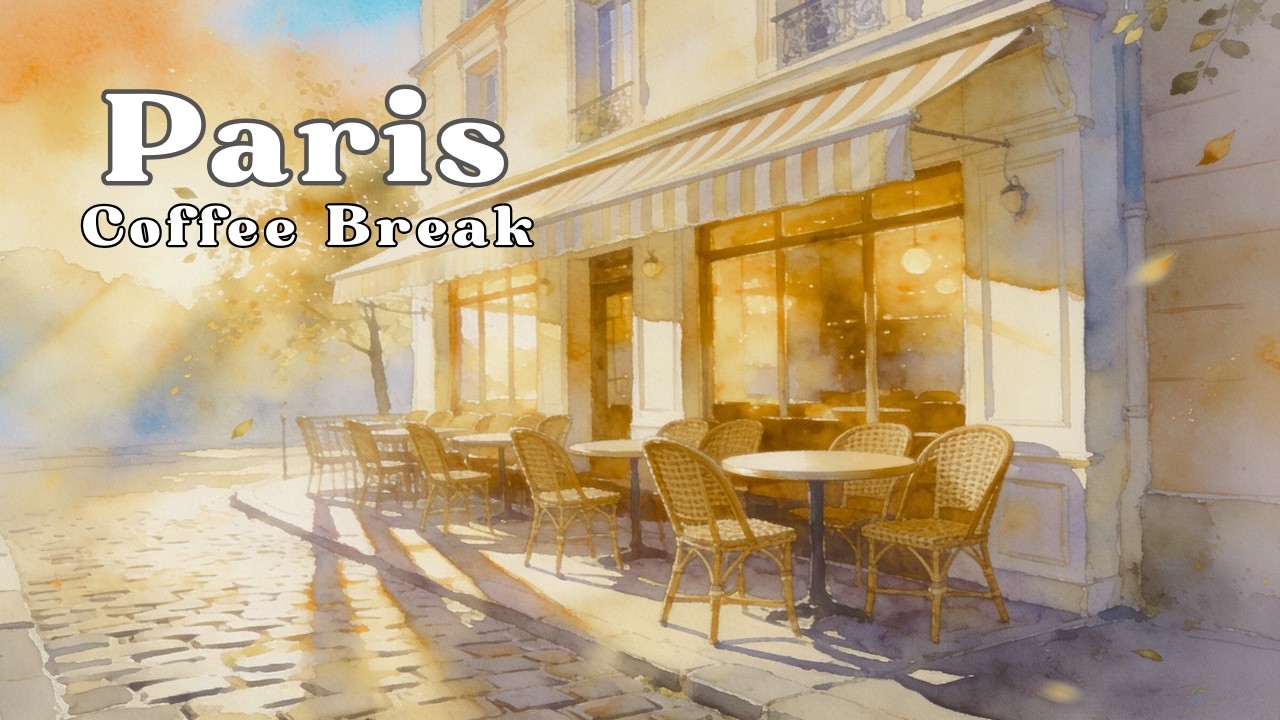 Le Temps d’un Café • French Cafe Music Piano & Accordion • for relaxing, reading, studying, working.