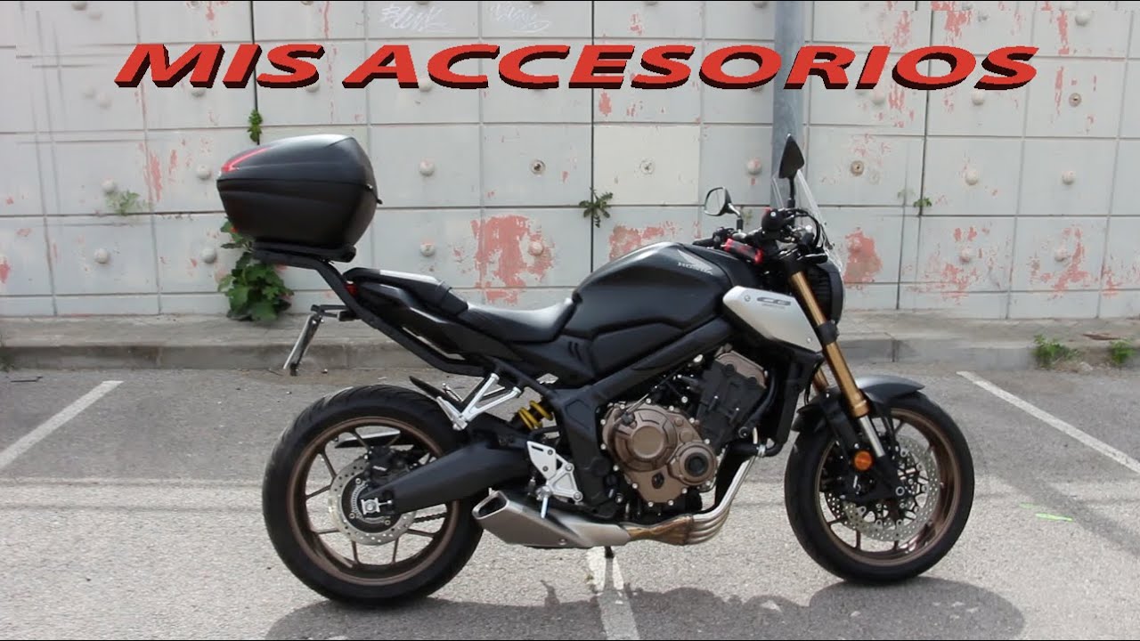 Mis ACCESORIOS en la Honda CB 650R | ¿PORTAMATRÍCULAS CORTO y BAÚL? 🤔