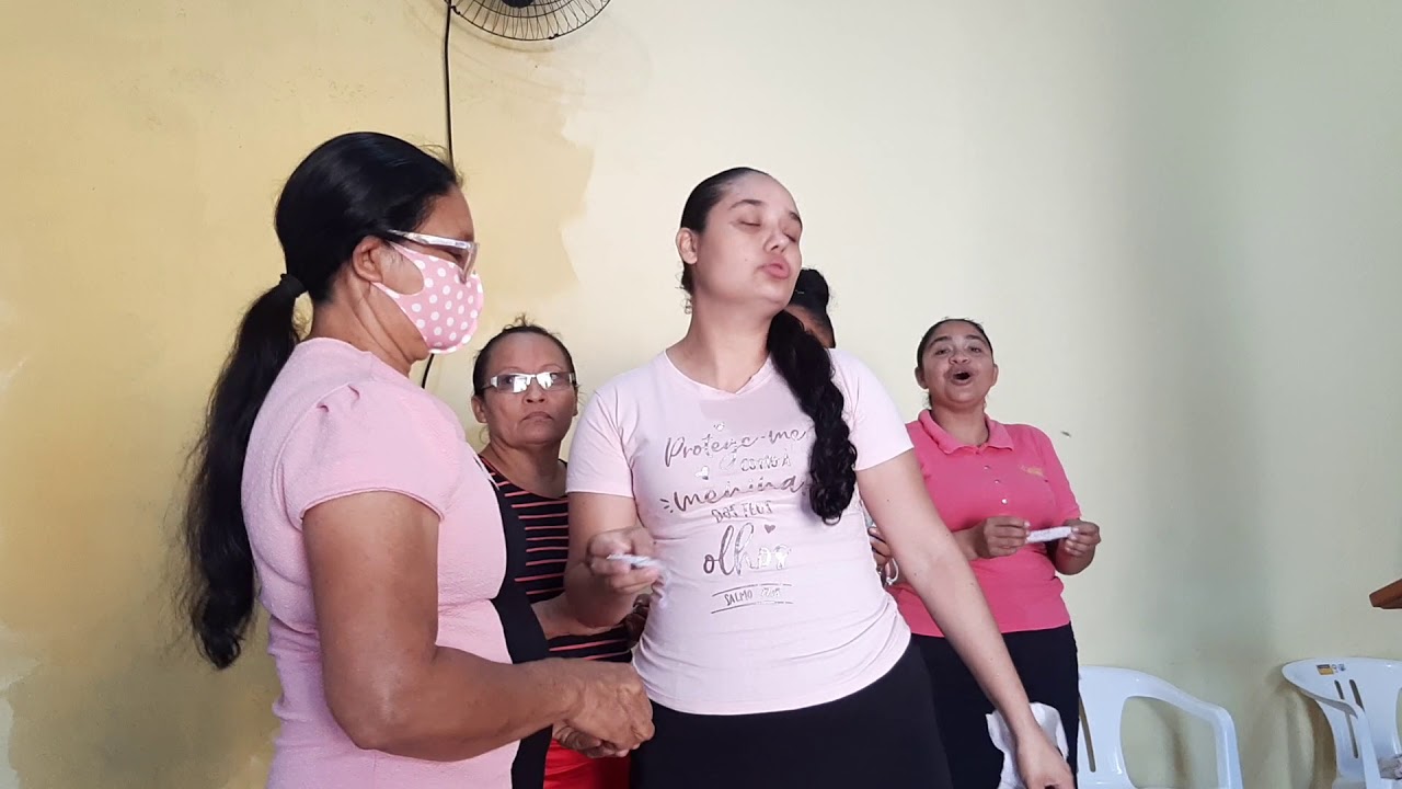 linda dinâmica com minhas irmãs do círculo de oração